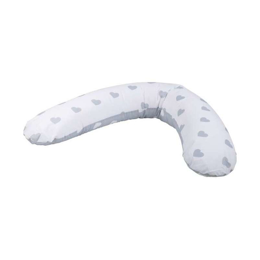 BUBA Jastuk za dojenje 170x35cm sivi srce
