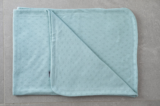 BUBA Dekica dvoslojna pamučna pointelle 65x90cm mint