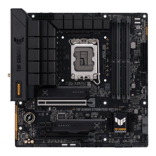 ASUS matična ploča TUF GAMING B760M-PLUS WIFI, LGA1700;4xDDR4, 2x M.24x SATA, HDMI,DP;1xPCIe 5.0x16;mATX