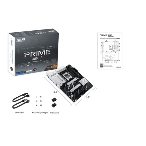 ASUS matična ploča PRIME X870-P X870, AM5; 4xDDR54x M.2; 2x SATA,HDMI,10x USB, RAID,ATX