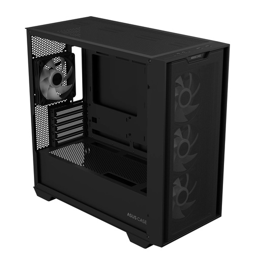 ASUS kućište A21 PLUS TG ARGB BLACK 4x 120mm ARGB fans, micro ATX Mini-ITX,