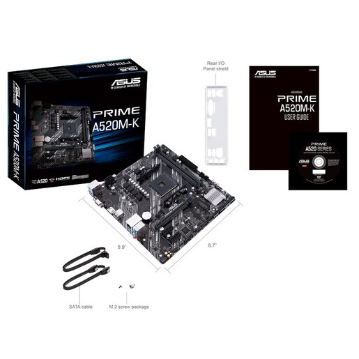 ASUS matična ploča PRIME A520M-K AMD A520;AM4;2xDDR4 VGA,HDMI;RAID;micro ATX