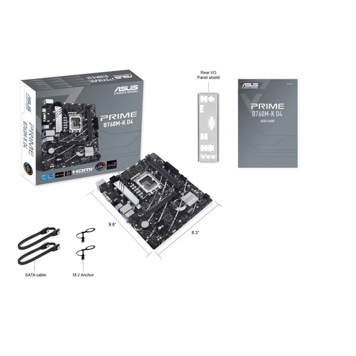 ASUS matična ploča PRIME B760M-K D4 Intel B760;2xDDR4 VGA,HDMI;RAID;micro ATX