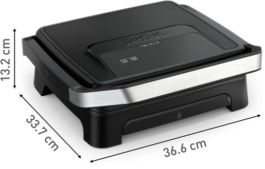 TEFAL električni roštilj GC271810 Inicio, 2000 W, neprijanjajuće ploče za kuhanje