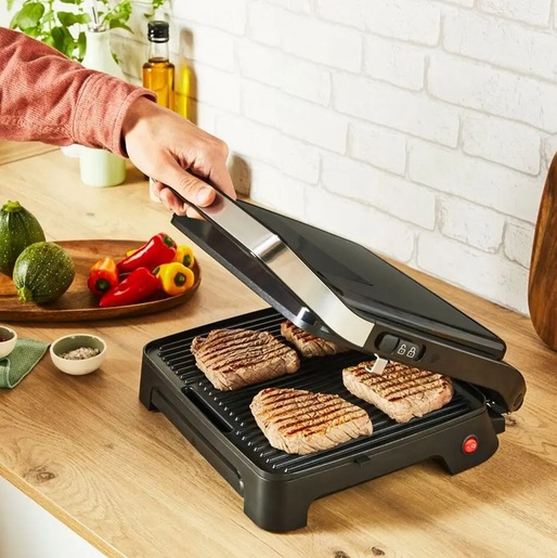 TEFAL električni roštilj GC271810 Inicio, 2000 W, neprijanjajuće ploče za kuhanje