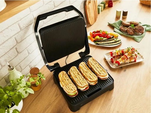 TEFAL električni roštilj GC271810 Inicio, 2000 W, neprijanjajuće ploče za kuhanje