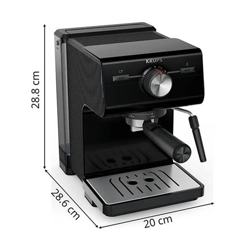 KRUPS aparat za espresso kafu XP381810 ručni, crni