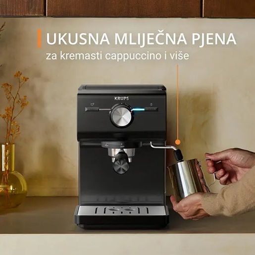 KRUPS aparat za espresso kafu XP381810 ručni, crni
