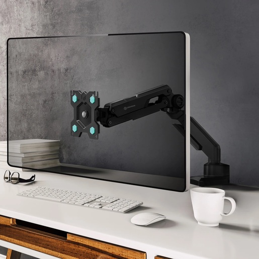 ONKRON Monitor Arm Desktop Mount for 13” to 34-Inch LCD LED Screens up to 10 Kg, Black