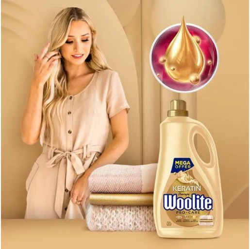 WOOLITE PRO-CARE Tečni deterdžent za pranje veša s keratinom, 2,7L