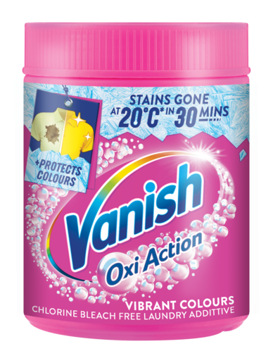 VANISH Vanish Oxi Action prašak za odstranjivanje mrlja, 625G AQUA PUDER PINK