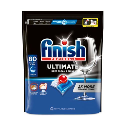 FINISH Ultimate tablete za mašinsko pranje posuđa all in one, 80 komada