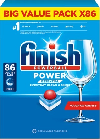 FINISH Power ESSENTIAL tablete za mašinsko pranje posuđa, 86 komada