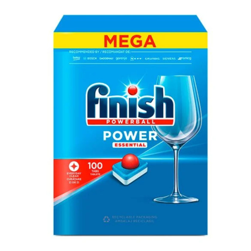 FINISH Power ESSENTIAL tablete za mašinsko pranje posuđa, 100 komada