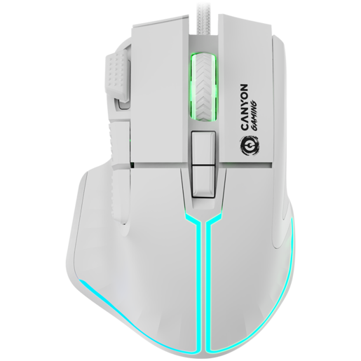 CANYON gaming miš Fortnax GM-636 RGB 9 buttons Wired White
