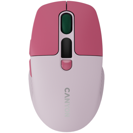 CANYON miš MW-26 LCD Silent Dual Mode Wireless Pink