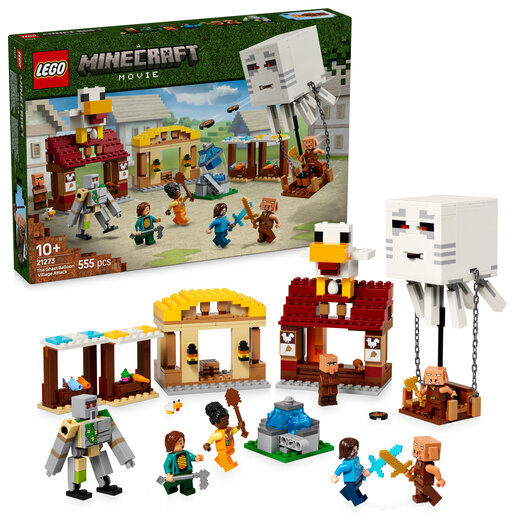 LEGO Minecraft Ghast Balon napada selo 21273