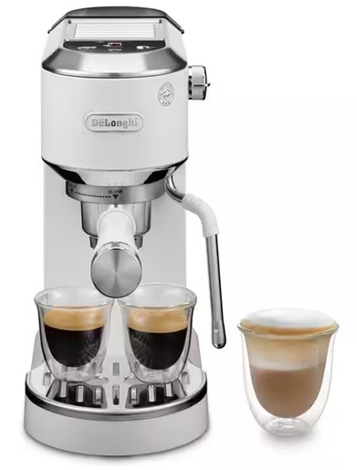 DeLonghi aparat za espresso kafu EC890.WI Dedica Duo ručni, bijeli