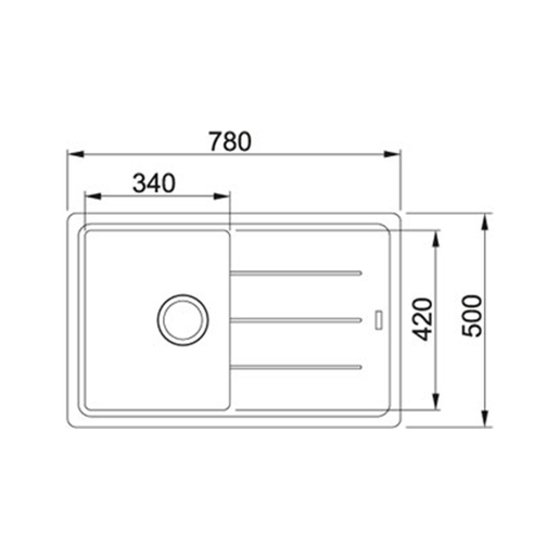 Franke sudoper Basis sudoper BFG 611