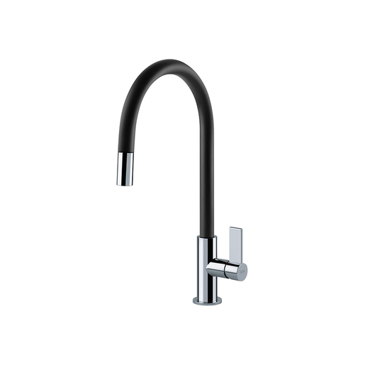 Franke česma za sudoper Ambient Doccia - krom/crna