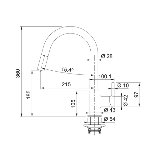 Franke česma Lina Doccia - kašmir