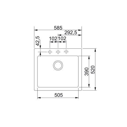 Franke sudoper sudoper Maris sudoper MRG 611