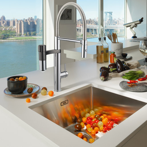 Franke česma Vital Semi Pro - crni inox