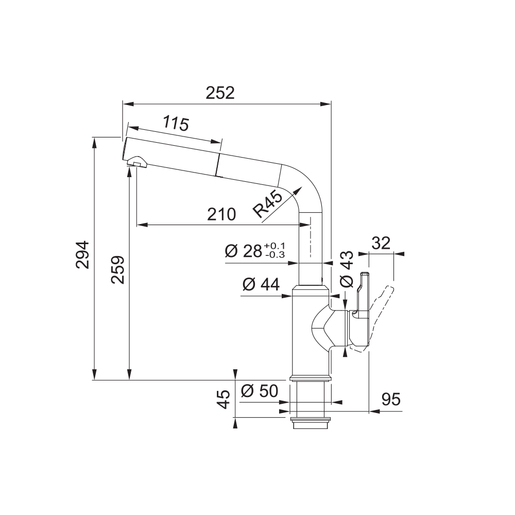 Franke česma Urban Doccia - kašmir