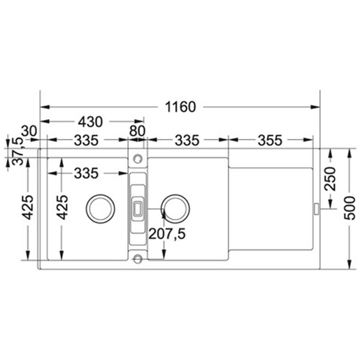Franke sudoper sudoper Maris sudoper MRG 621