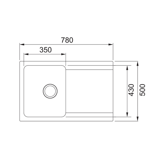 Franke sudoper Orion OID 611-78