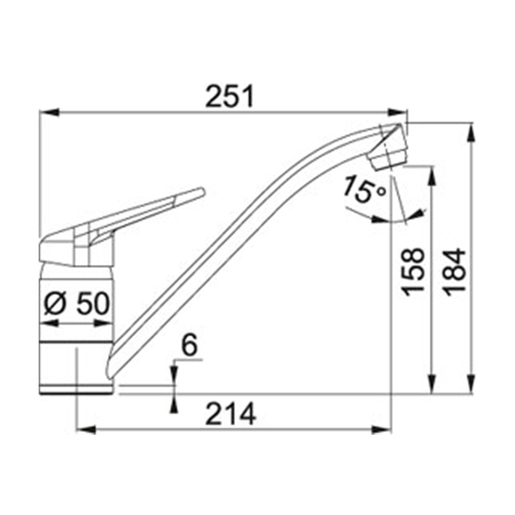 Franke česma Novara Plus - glečer bijela