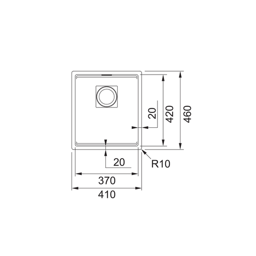 Franke sudoper Kubus 2 KNG 110-37