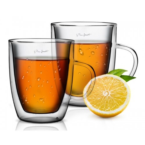 Lamart Vasso termo set – 2 šoljice za čaj 420ml (LT9008), duplo staklo