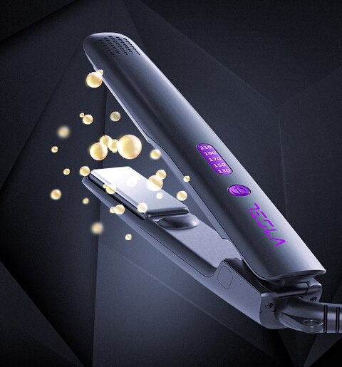 TESLA pegla za kosu STH300BP, do 210°C, LED indikator, crno - ljubičasta