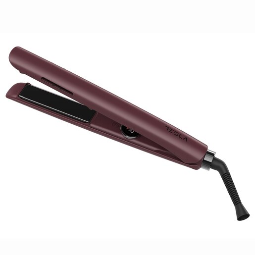 TESLA pegla za kosu STH500BB, do 230°C, LED digitalni zaslon, bordo