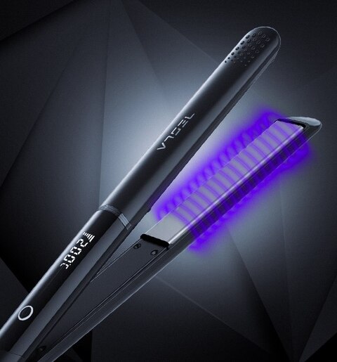 TESLA pegla za kosu STH200BS, do 220°C, LED zaslon, crna