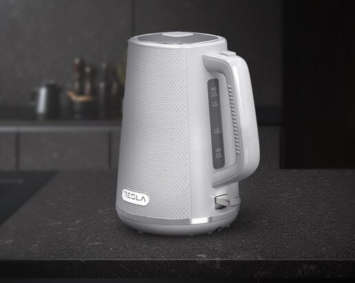 TESLA kuhalo za vodu KT400GX, 2200 W, 1,7 L, automatsko otvaranje, automatsko isključivanje, bijela