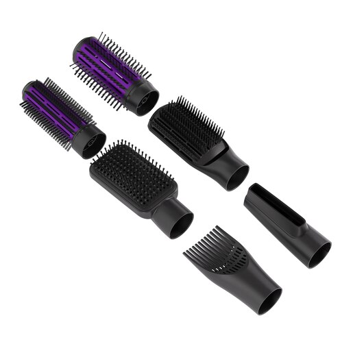 TESLA styler za kosu SLH300BPR, 1000 W, 6 nastavaka, crno-ljubičasti