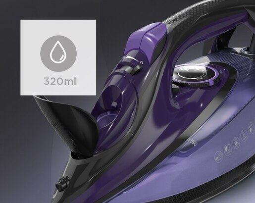 TESLA pegla na paru IR500BP, 2600 W, 40 g/min, crno-ljubičasta