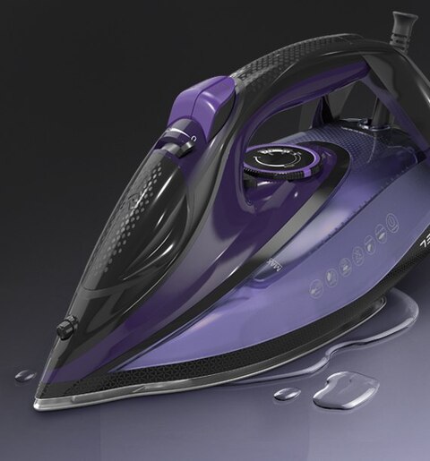 TESLA pegla na paru IR500BP, 2600 W, 40 g/min, crno-ljubičasta