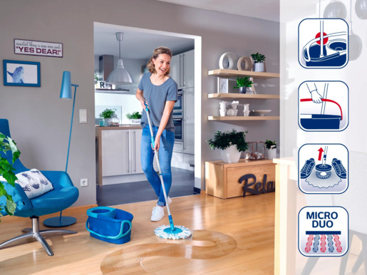 LEIFHEIT čistač podova 6L CLEAN TWIST Ergo Disc Mop set