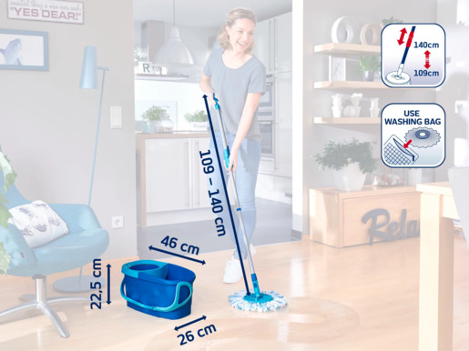 LEIFHEIT čistač podova 6L CLEAN TWIST Ergo Disc Mop set