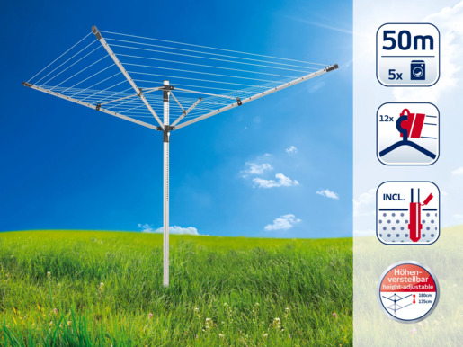 LEIFHEIT Sušilo za veš 50m rotaciono vrtno LinoPush 500