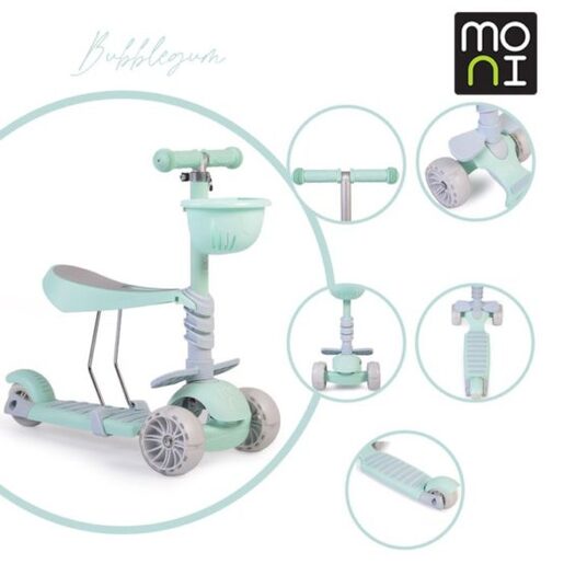 MONI romobil Bubblegum zeleni