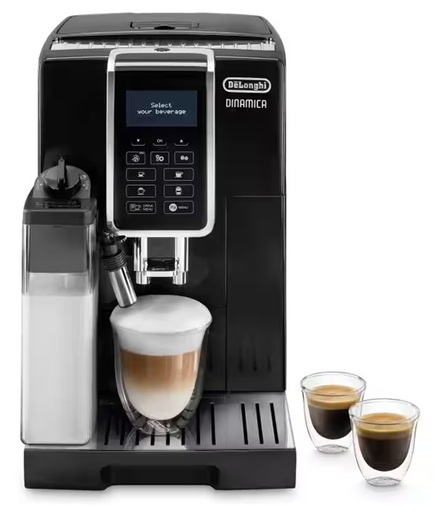 DeLonghi aparat za espresso kafu ECAM355.50.B Dinamica automatski, crni