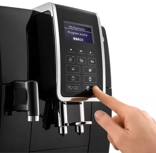 DeLonghi aparat za espresso kafu ECAM355.50.B Dinamica automatski, crni