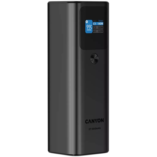 Canyon powerbank 27000mAh, 140W, PB-2010, Dark Gray