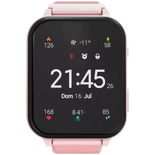 CANYON Alfie dječiji pametni sat KW-37, Nano SIM kartica, Dvosmjerni pozivi,  Rozi