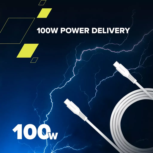 CANYON kabel CNS-CC100SC20W, USB Type C - USB Type C