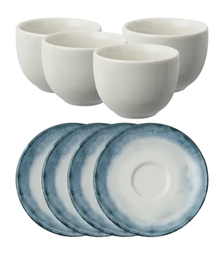 ARTHUR KRUPP set šoljica i tacnica za 4 osobe 67372-A3 SHADE SEA